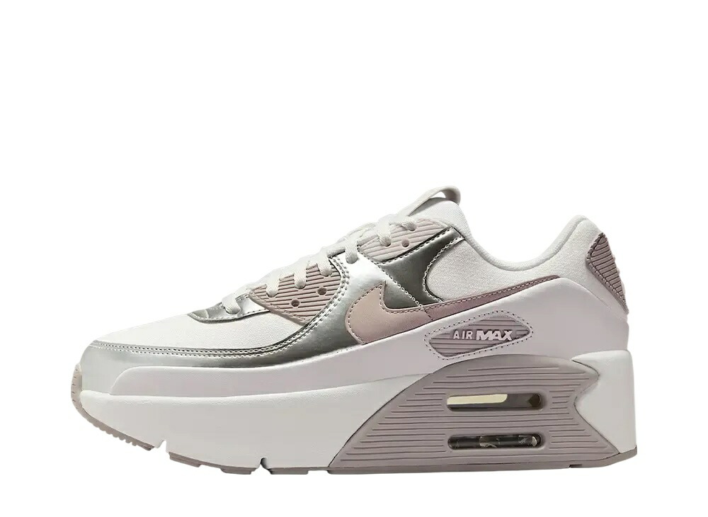 【今なら割引クーポン発行中】Nike ナイキ ウィメンズ エアマックス90 LV8 サミットホワイト/バストグレー/メタリックプラチナム/カレッジグレー ナイキ IB0170-101 ウィメンズ レディース スニーカー ランニングシューズ 21SN-IB0170-101