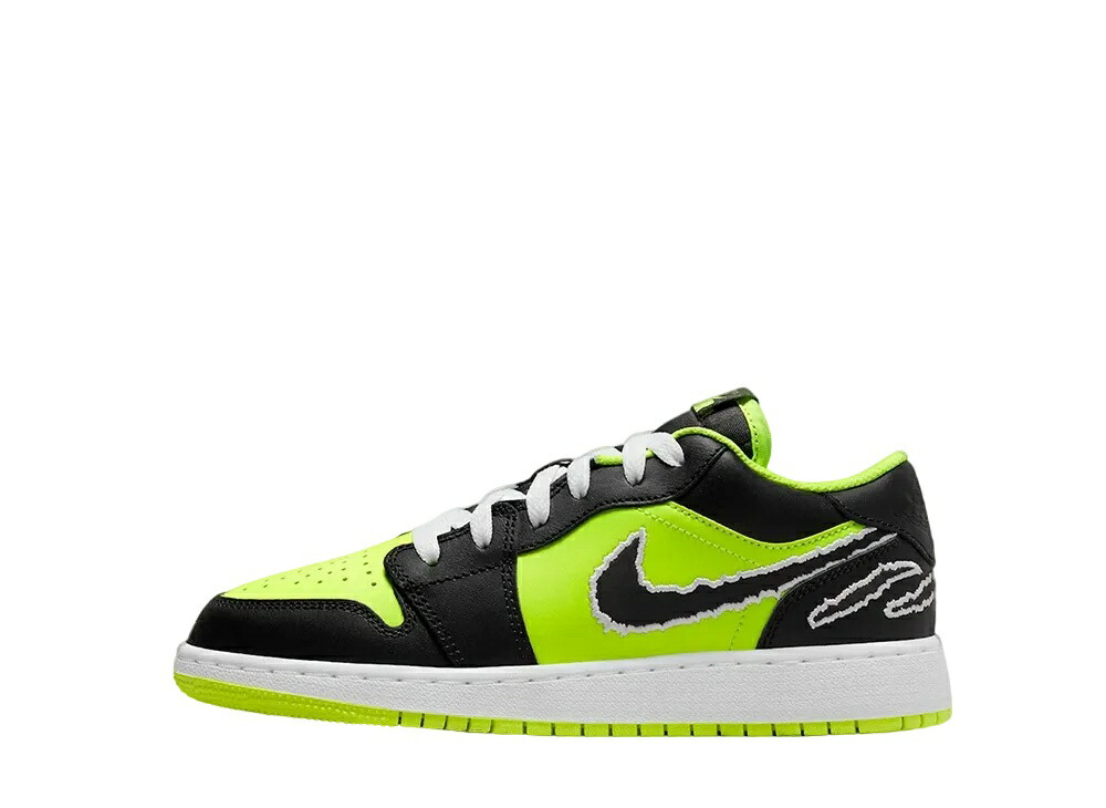＼百貨店大売り出し／1000円引き換え証書き著す中！Nike ナイキ GS エアジョーダン 1 置き目 黒いこと 猫 ナイキ DX6666-701 成年者も履ける キッズモデル ウィメンズ レディース スニーカー 駈けっくらシューズ キッズスニーカー もの言う花シューズ 21SN-DX6666-701