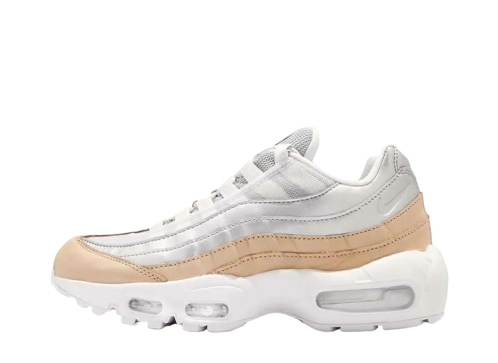 ＼百貨店大売り出し／1000円クーポン券ふり出し中！Nike ナイキ ウィメンズ 大気圏マックス95 SE 割り増し金 ピュアプラチナム/メタリックシルバー ナイキ AH8697-002 ウィメンズ レディース スニーカー 駈けっくらシューズ 21SN-AH8697-002