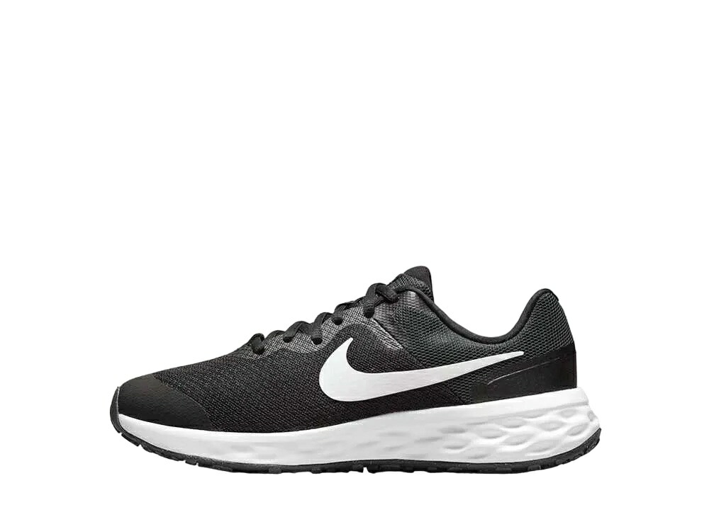 【今なら割引クーポン発行中】Nike ナイキ GS レボリューション6 ブラック/ダークスモークグレー/ホワイト ナイキ DD1096-003 大人も履ける キッズモデル ウィメンズ レディース スニーカー ランニングシューズ キッズスニーカー ベビーシューズ 21SN-DD1096-003