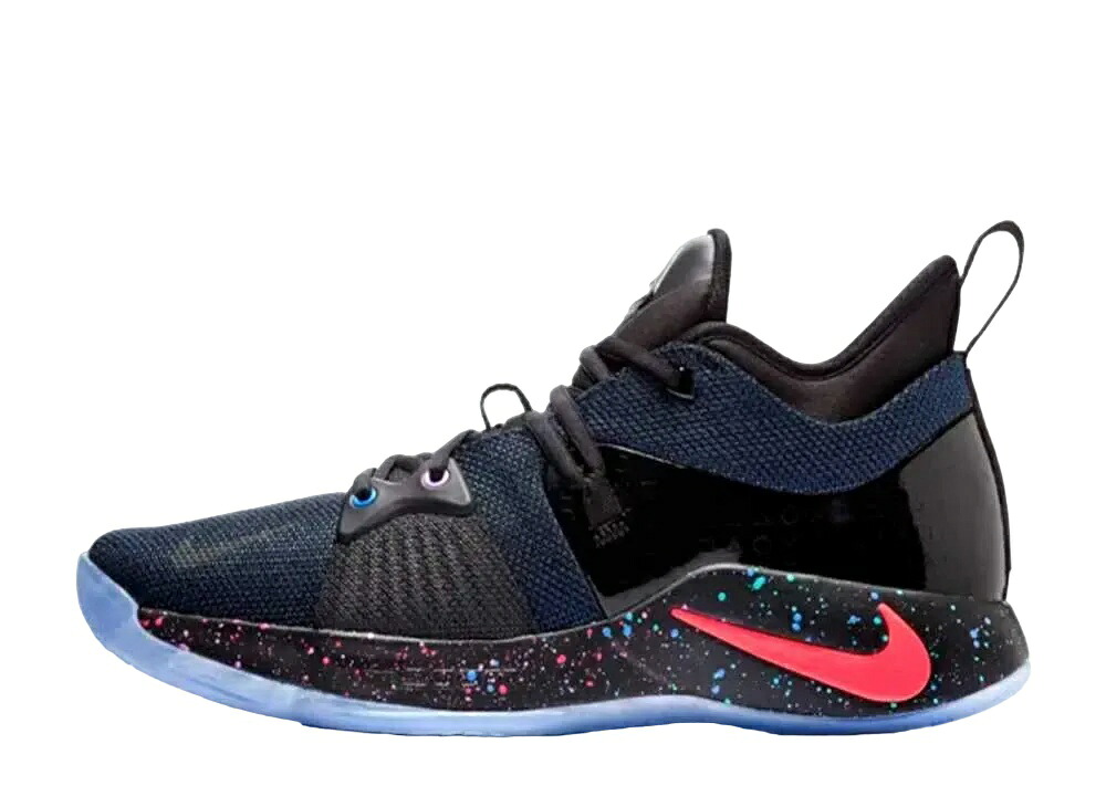 ＼百貨店大売り出し／1000円引き換え証ふり出し中！Nike プレイステーション × ナイキ PG2 黒いこと/レーサー青色 ナイキ AT7816-002 メンズ スニーカー 駈けっくらシューズ 21SN-AT7816-002