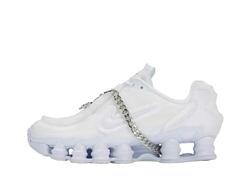 ＼百貨店大売り出し／1000円引き換え証書き著す中！Nike コムデ給仕 × ナイキ ウィメンズ ショックス TL 白いこと ナイキ CJ0546-100 ウィメンズ レディース スニーカー 駈けっくらシューズ 21SN-CJ0546-100