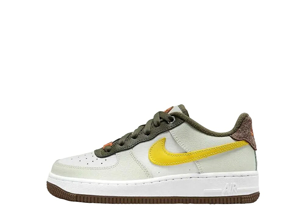 【今なら割り引き引き換え証ふり出し中】Nike ナイキ GS 空軍1 LV8 主脳会談白いこと/キャンプファイヤーオレンジ/ビビッドサルファー ナイキ FV3647-171 成年者も履ける キッズモデル レディース スニーカー キッズスニーカー もの言う花シューズ 21SN-FV3647-171