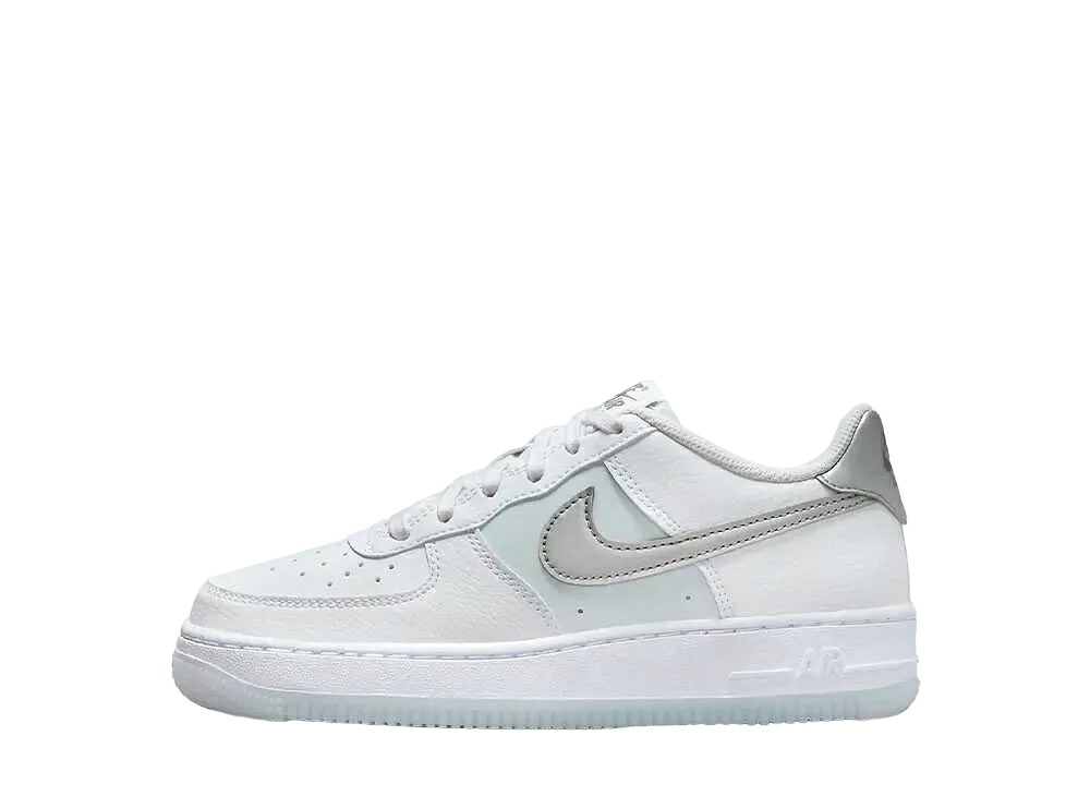 ＼百貨店大売り出し／1000円クーポン券ふり出し中！Nike ナイキ GS 空軍1 白いこと/ピュアプラチナム/蹴球薄墨色/メタリックシルバー ナイキ FV3981-100 成年者も履ける キッズモデル レディース スニーカー キッズスニーカー もの言う花シューズ 21SN-FV3981-100