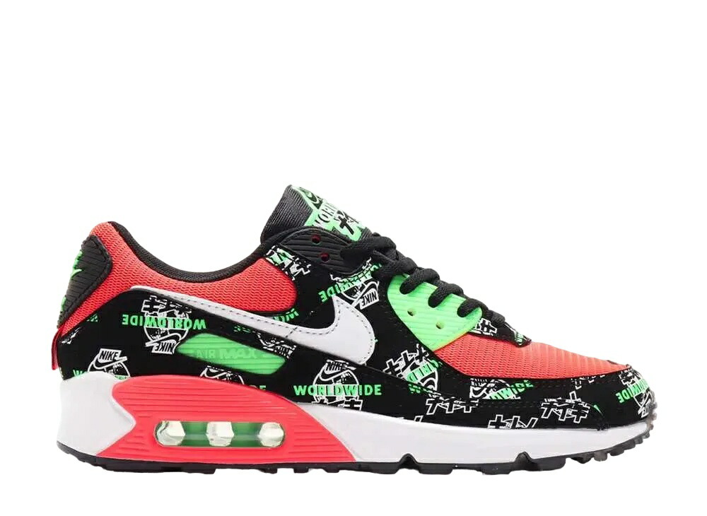 ＼百貨店大売り出し／1000円クーポン券ふり出し中！Nike ナイキ ウィメンズ 大気圏マックス90 SE ワールドワイドパック カタカナ ナイキ DA1342-013 ウィメンズ レディース スニーカー 駈けっくらシューズ 21SN-DA1342-013