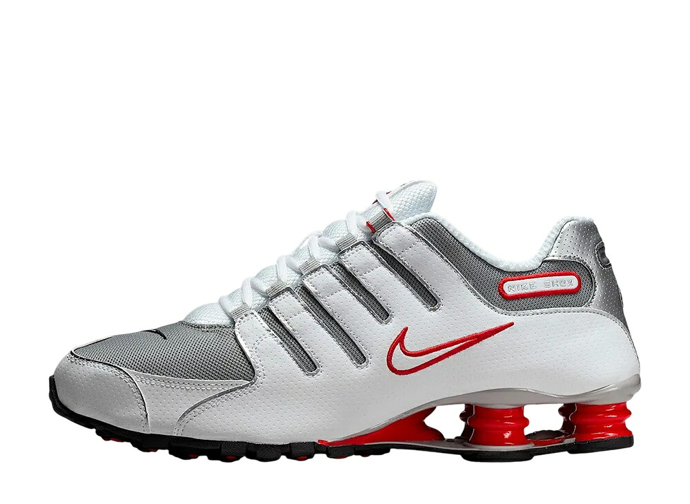 【今なら割り引き引き換え証ふり出し中】Nike ナイキ ショックス NZ 白いこと/運動競技赤いこと/クールグレー/メタリックシルバー ナイキ 378341-104 メンズ スニーカー 駈けっくらシューズ 21SN-378341-104