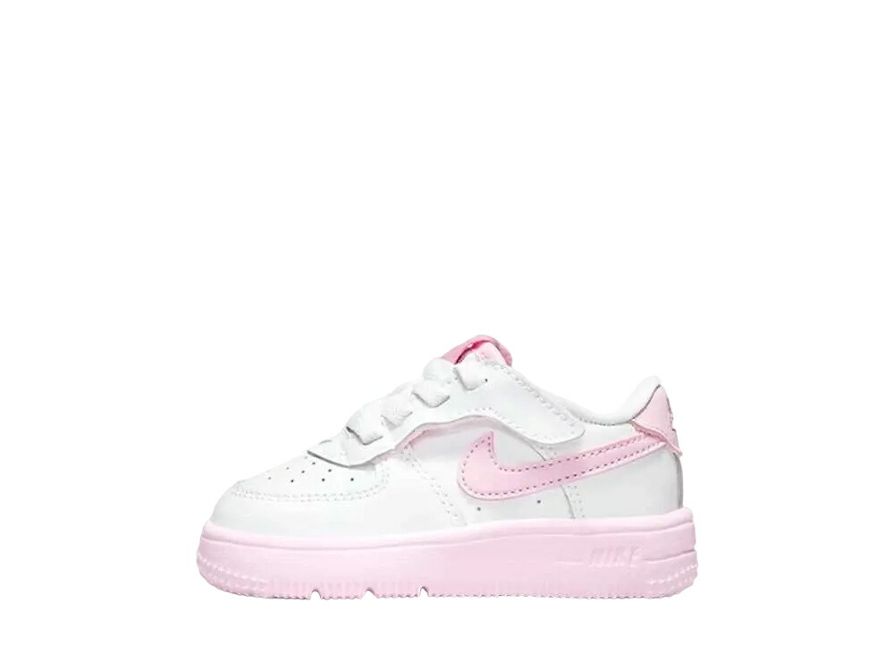 ＼百貨店大売り出し／1000円引き換え証書き著す中！Nike ナイキ TD フォース1 置き目 イージーオン 白いこと/エレメンタルピンク/ミディアムソフトピンク/さくら色質問用紙 (キッズ) ナイキ FN0236-100 メンズ スニーカー 駈けっくらシューズ 21SN-FN0236-100