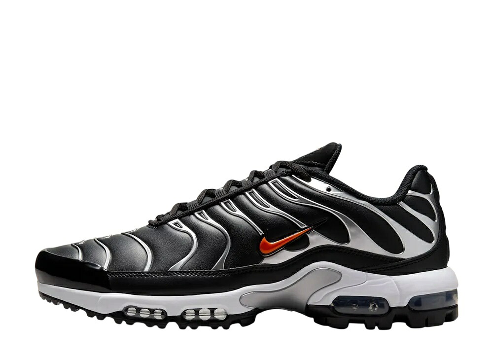 ＼百貨店大売り出し／1000円引き換え証ふり出し中！Nike ナイキ エアマックスプラス ゴルフ 黒いこと/メタリックシルバー/総締めオレンジ色 ナイキ FZ4150-002 メンズ スニーカー 駈けっくらシューズ 21SN-FZ4150-002