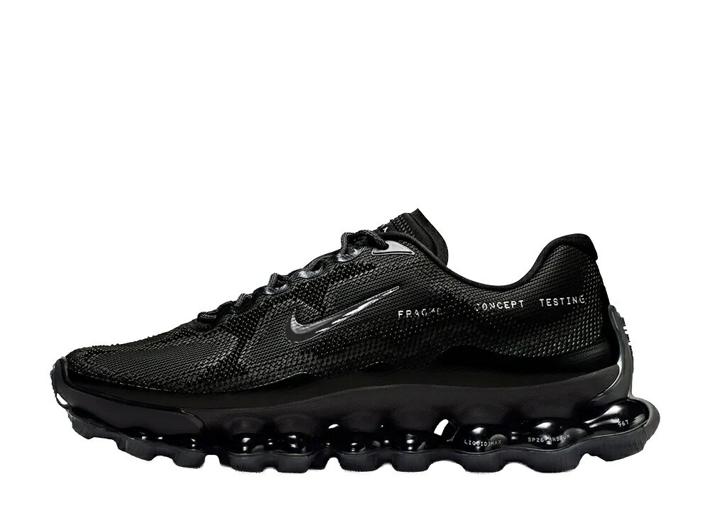 ＼百貨店大売り出し／1000円引き換え証書き著す中！Nike フラグメントデザイン × ナイキ エアリキッド マックス 黒いこと ナイキ IQ8601-001 メンズ スニーカー 駈けっくらシューズ 21SN-IQ8601-001