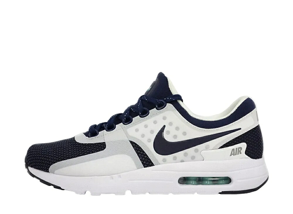 【今なら割引クーポン発行中】Nike ナイキ エアマックス ゼロ QS ホワイト/ミッドナイトネイビー ナイキ 789695-104 メンズ スニーカー ランニングシューズ 21SN-789695-104