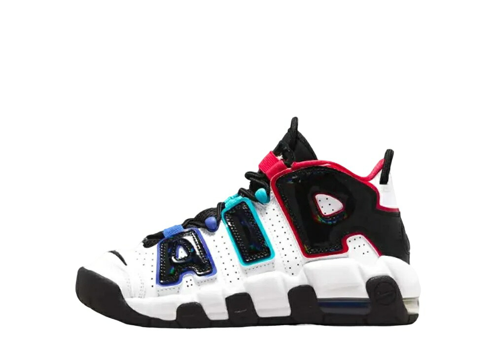 ＼百貨店大売り出し／1000円引き換え証書き著す中！Nike ナイキ GS エアモアアップテンポ CL 白いこと/ユニバーシティレッド/力くらべロイヤル/黒いこと ナイキ FV0838-100 成年者も履ける キッズモデル レディース スニーカー キッズスニーカー もの言う花シューズ 21SN-FV0838-100