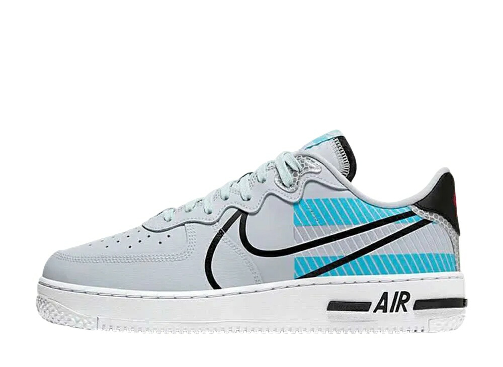 【今なら割引クーポン発行中】Nike ナイキ エアフォース1 ロー リアクト ピュアプラチナム/バルティックブルー ナイキ CT3316-001 メンズ スニーカー ランニングシューズ 21SN-CT3316-001