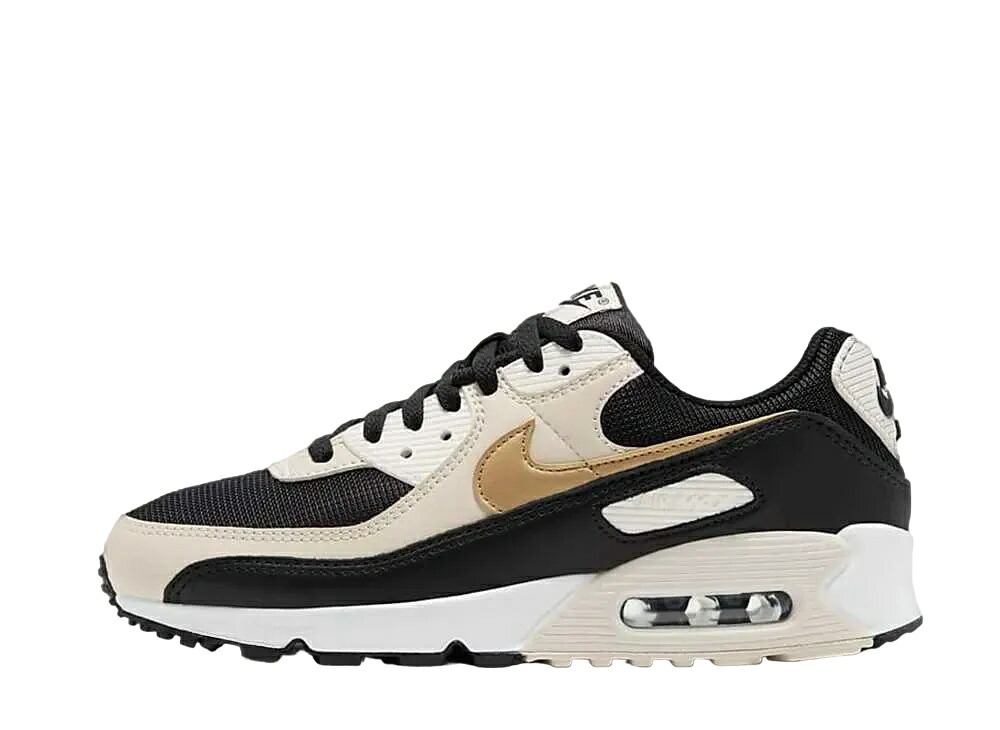 ＼百貨店大売り出し／1000円クーポン券ふり出し中！Nike ナイキ ウィメンズ 大気圏マックス90 黒いこと/首脳会談白いこと/メタリックゴールド ナイキ DB9578-001 ウィメンズ レディース スニーカー 駈けっくらシューズ 21SN-DB9578-001