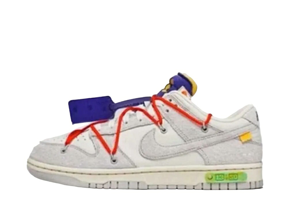 ＼百貨店大売り出し／1000円引き換え証書き著す中！Nike 象牙色 × ナイキ ダンク 置き目 1 of 50 ロット13 ナイキ DJ0950-110 メンズ スニーカー 駈けっくらシューズ 21SN-DJ0950-110