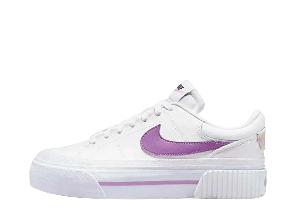 ＼百貨店大売り出し／1000円引き換え証書き著す中！Nike ナイキ ウィメンズ コートレガシー 昇降機 白いこと/パープル ナイキ DM7590-103 ウィメンズ レディース スニーカー 駈けっくらシューズ 21SN-DM7590-103