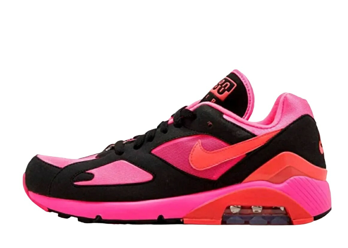 【今なら割引クーポン発行中】Nike コムデギャルソン オムプリュス × ナイキ エアマックス 180 ブラック/ピンク ナイキ AO4641-601 メンズ スニーカー ランニングシューズ 21SN-AO4641-601