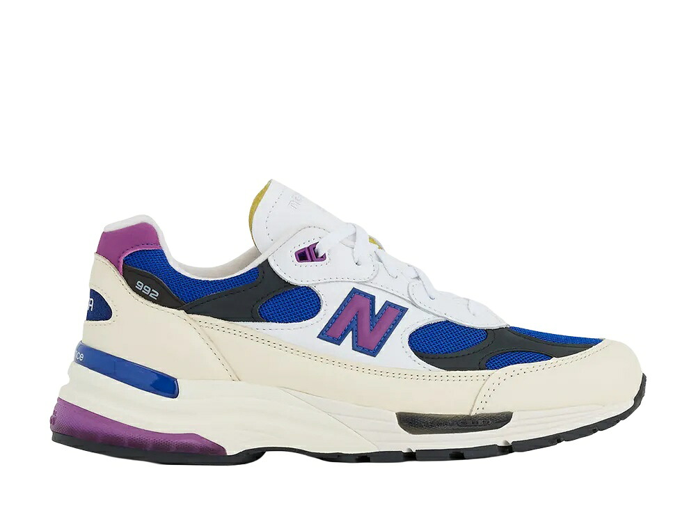 ＼百貨店大売り出し／1000円引き換え証書き著す中！New Balance ニュー平衡にする 992 白いこと/野球クラブロイヤル/パープルフューシャ ニュー平衡にする U99278L メンズ スニーカー 駈けっくらシューズ 21SN-U99278L