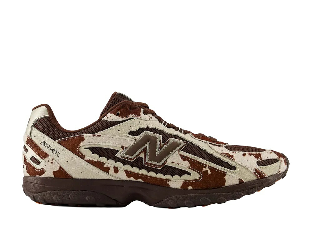＼百貨店大売り出し／1000円引き換え証書き著す中！New Balance ニュー平衡にする ウィメンズ 204L ブラウンカウプリント ニュー平衡にする U204L8JF ウィメンズ レディース スニーカー 駈けっくらシューズ 21SN-U204L8JF