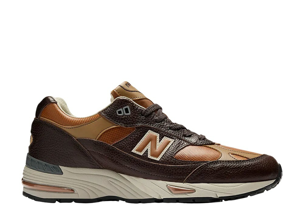 ＼百貨店大売り出し／1000円引き換え証書き著す中！New Balance ニュー平衡にする 991V1 お手伝いさん はたご屋 UK 黒茶酸桃/カルメ焼喫茶店 ニュー平衡にする M991LB1 メンズ スニーカー 駈けっくらシューズ 21SN-M991LB1