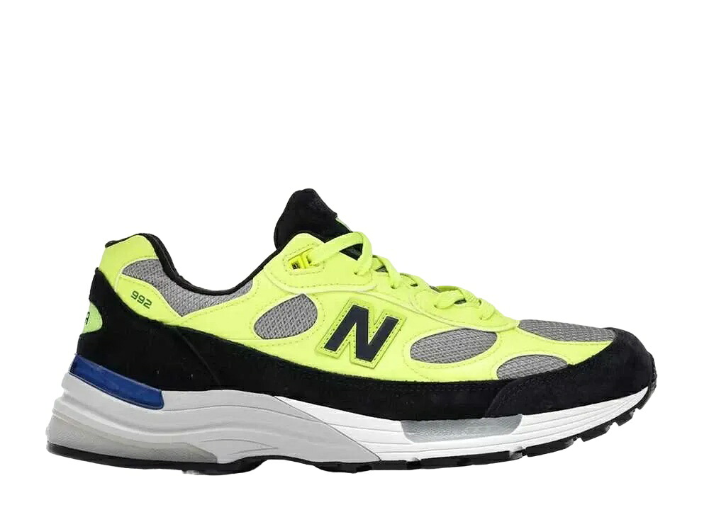 ＼百貨店大売り出し／1000円引き換え証書き著す中！New Balance ニュー平衡にする 992 ネオン黄色/黒いこと ニュー平衡にする M992AF メンズ スニーカー 駈けっくらシューズ 21SN-M992AF