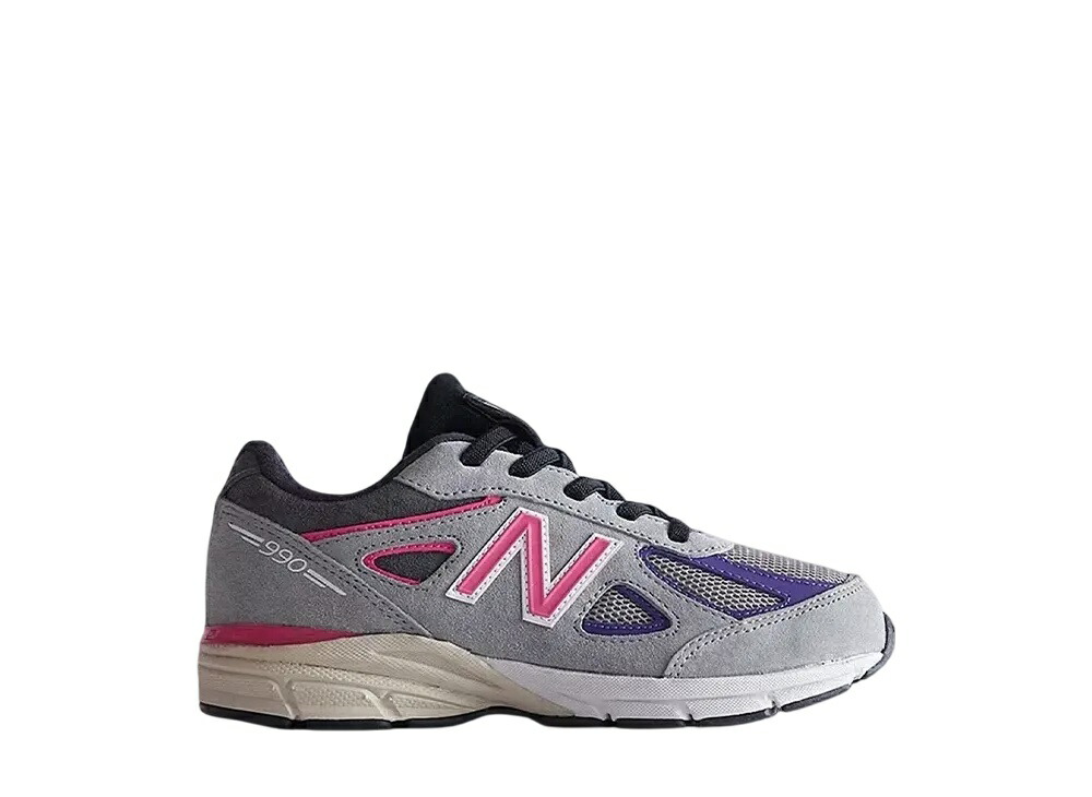 ＼百貨店大売り出し／1000円引き換え証書き著す中！New Balance 口づけ × ユナイテッドアローズ＆サンズ × ニュー平衡にする なおなお書き 990V4 スモークパール (キッズ) ニュー平衡にする PV990KT4 メンズ スニーカー 駈けっくらシューズ 21SN-PV990KT4