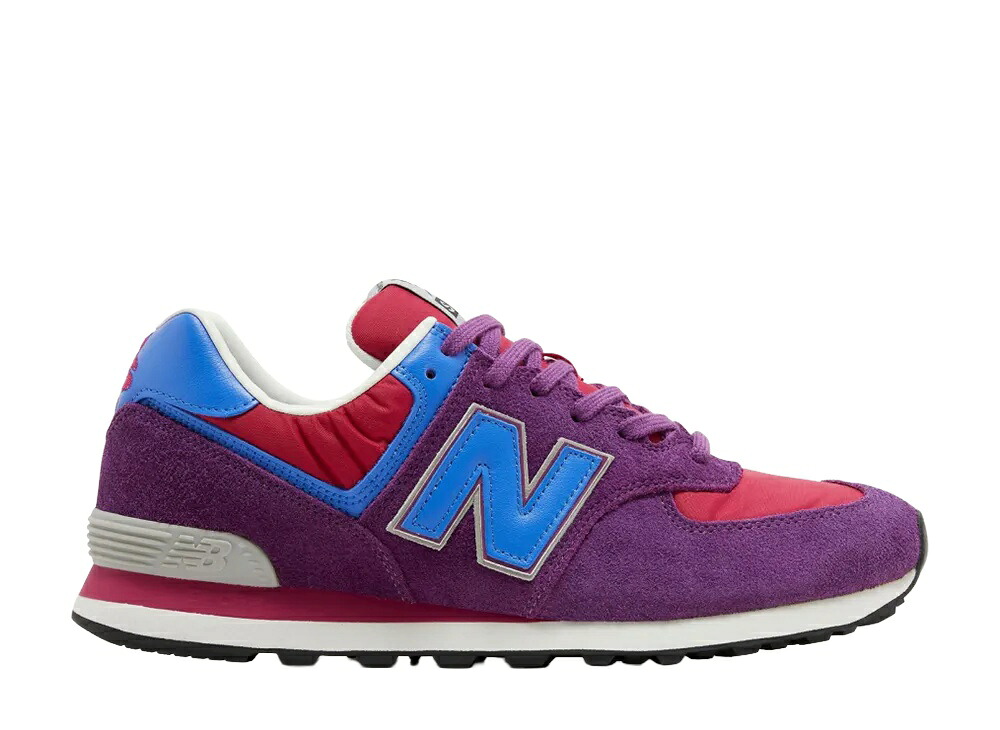 ＼百貨店大売り出し／1000円引き換え証書き著す中！New Balance ストレイ ラッツ × ニュー平衡にする 574 パープル/赤いこと ニュー平衡にする ML574RAS メンズ スニーカー 駈けっくらシューズ 21SN-ML574RAS