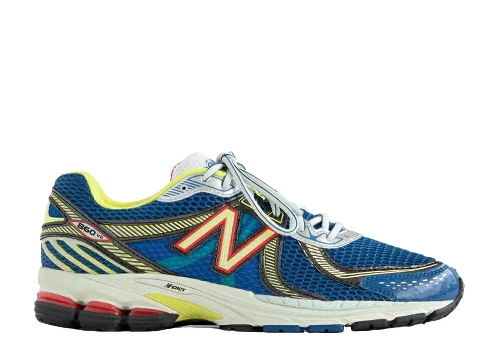 6/15【1000円割り引き引き換え証】New Balance エメレオンドレ × ニュー平衡にする 860V2 青色/黄色 ニュー平衡にする ALD-NB860V2-BY メンズ スニーカー 駈けっくらシューズ 21SN-ALD-NB860V2-BY