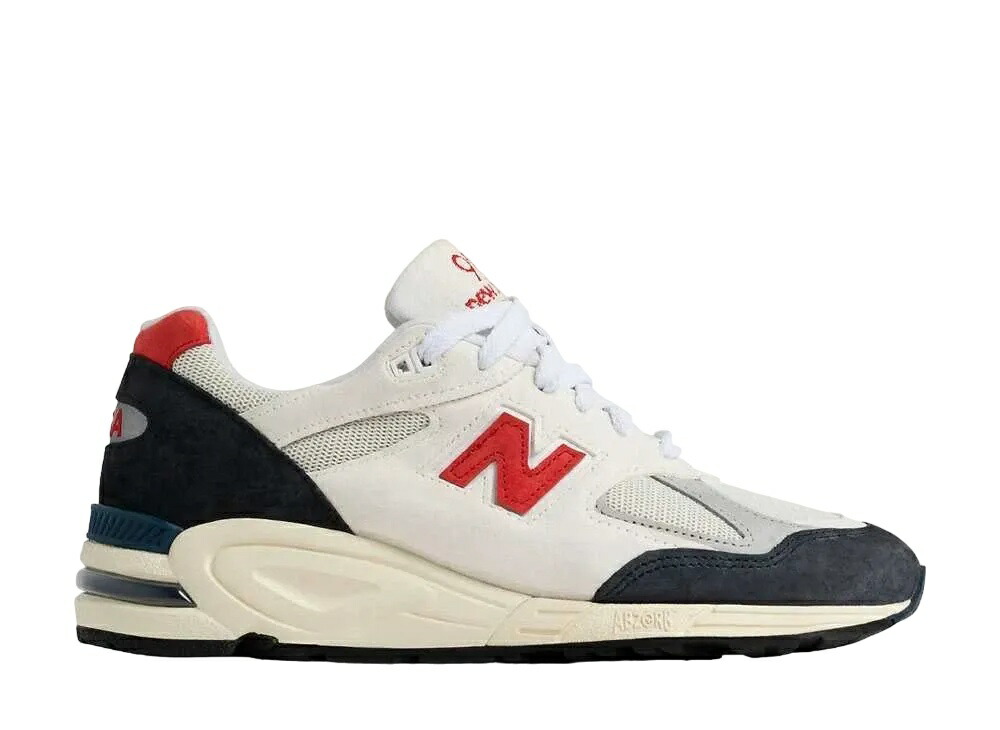 【ポイント5倍】New Balance ニューバランス 990V2 レッド/ホワイト/ネイビー ニューバランス M990TA2 メンズ スニーカー ランニングシューズ 21SN-M990TA2