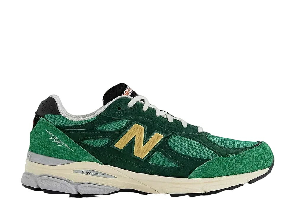 ＼百貨店大売り出し／1000円引き換え証ふり出し中！New Balance ニュー平衡にする 990V3 緑であること/黄色 ニュー平衡にする M990GG3 メンズ スニーカー 駈けっくらシューズ 21SN-M990GG3