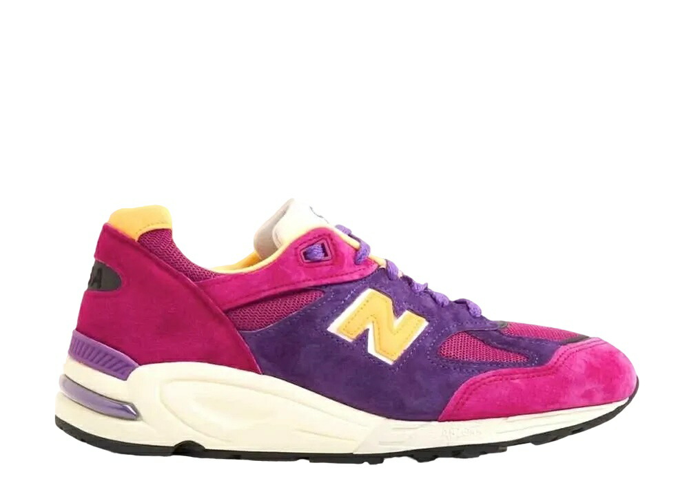 ＼百貨店大売り出し／1000円引き換え証書き著す中！New Balance ニュー平衡にする 990V2 さくら色/パープル ニュー平衡にする M990PY2 メンズ スニーカー 駈けっくらシューズ 21SN-M990PY2