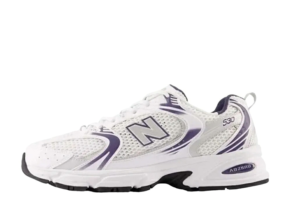 ＼百貨店大売り出し／1000円引き換え証書き著す中！New Balance ニュー平衡にする 530 しろがね色/パープル ニュー平衡にする MR530BA メンズ スニーカー 駈けっくらシューズ 21SN-MR530BA