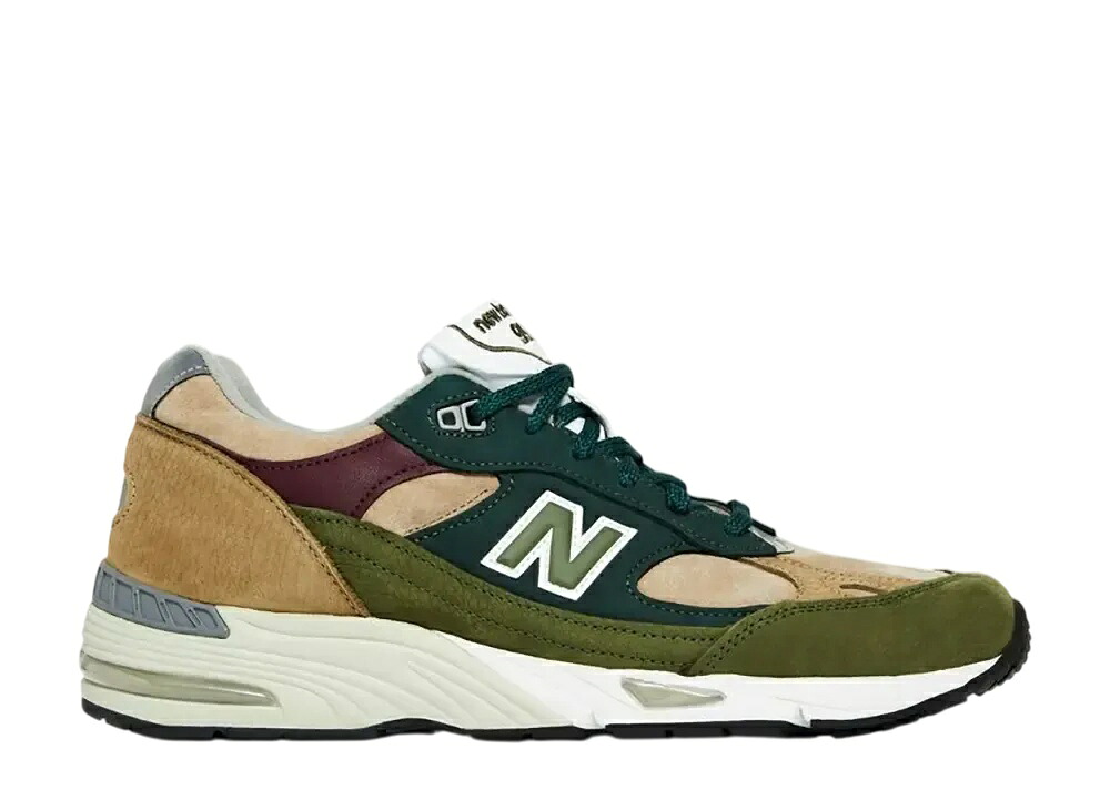 ＼百貨店大売り出し／1000円クーポン券ふり出し中！New Balance ニュー平衡にする 991 ベージュ/緑であること ニュー平衡にする M991NTG メンズ スニーカー 駈けっくらシューズ 21SN-M991NTG