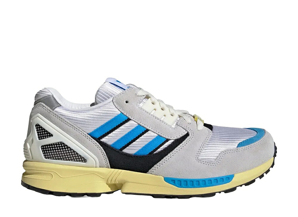 ＼百貨店大売り出し／1000円引き換え証書き著す中！adidas アディダス ZX 8000 MIG クラウドホワイト/ルシッドアクアマリン/黒色火薬黄色 アディダス JR4609 メンズ スニーカー 駈けっくらシューズ 21SN-JR4609