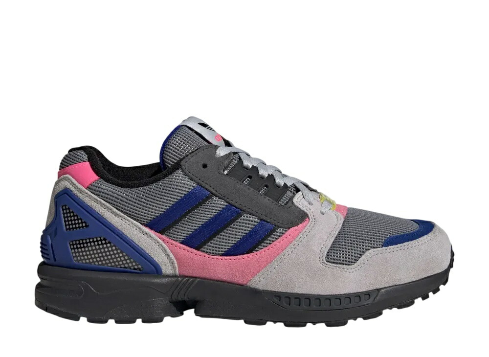 ＼百貨店大売り出し／1000円クーポン券振り出し中！adidas アディダス ZX 8000 薄墨色スリー/セミルシッドブルー/ルシッドピンク アディダス KI1377 メンズ スニーカー 駈けっくらシューズ 21SN-KI1377