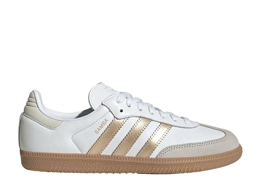 【今なら銀行割引クーポン券振り出し中】adidas アディダス ウィメンズ サンバ OG クラウドホワイト/ワンダーゴールドメタリック/薄墨色一 アディダス IH9127 ウィメンズ レディース スニーカー 駈けっくらシューズ 21SN-IH9127