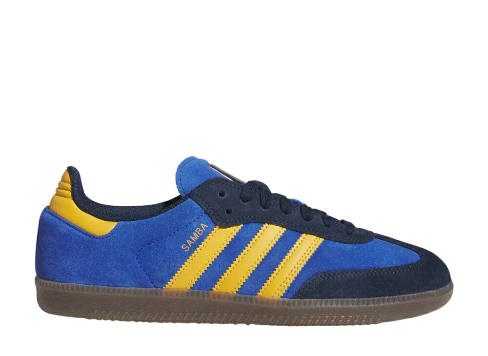 ＼百貨店大売り出し／1000円引き換え証書き著す中！adidas アディダス サンバ ADV カレッジネイビー/プリラブドイエロー/ロイヤル青碧 アディダス HQ9283 メンズ スニーカー 駈けっくらシューズ 21SN-HQ9283