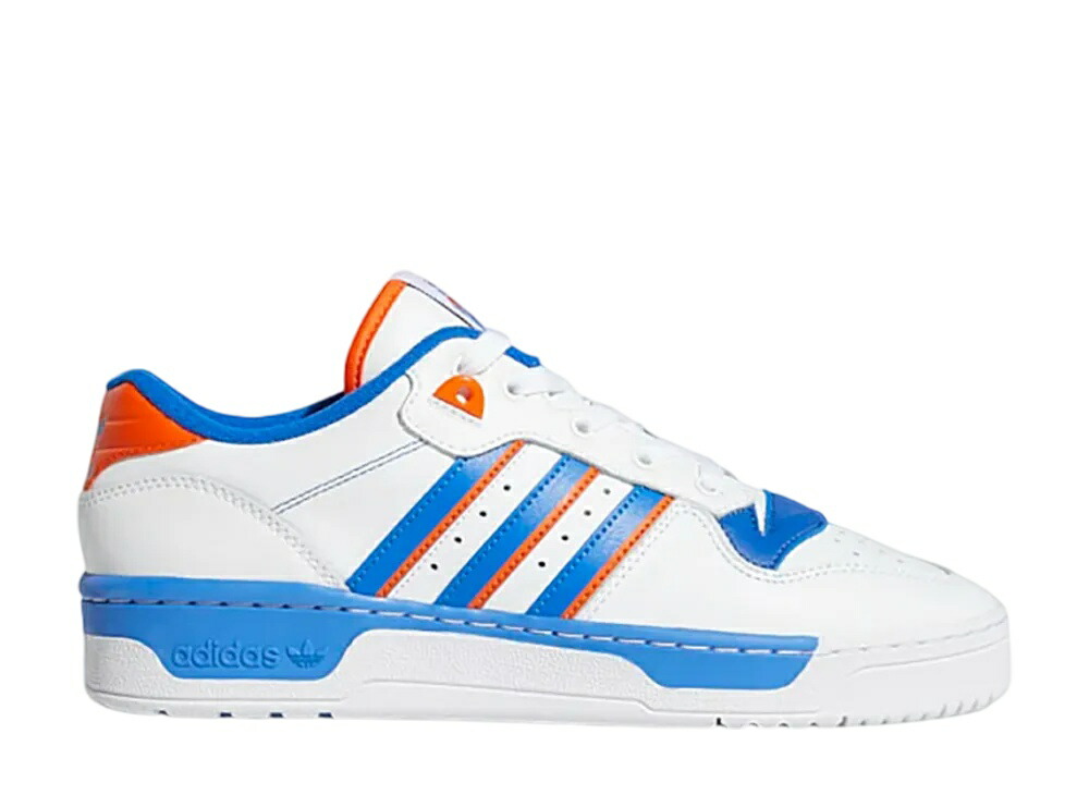 ＼百貨店大売り出し／1000円引き換え証書き著す中！adidas アディダス ライバルリー 置き目 クラウドホワイト/青碧/オレンジ色 アディダス FU6833 メンズ スニーカー 駈けっくらシューズ 21SN-FU6833