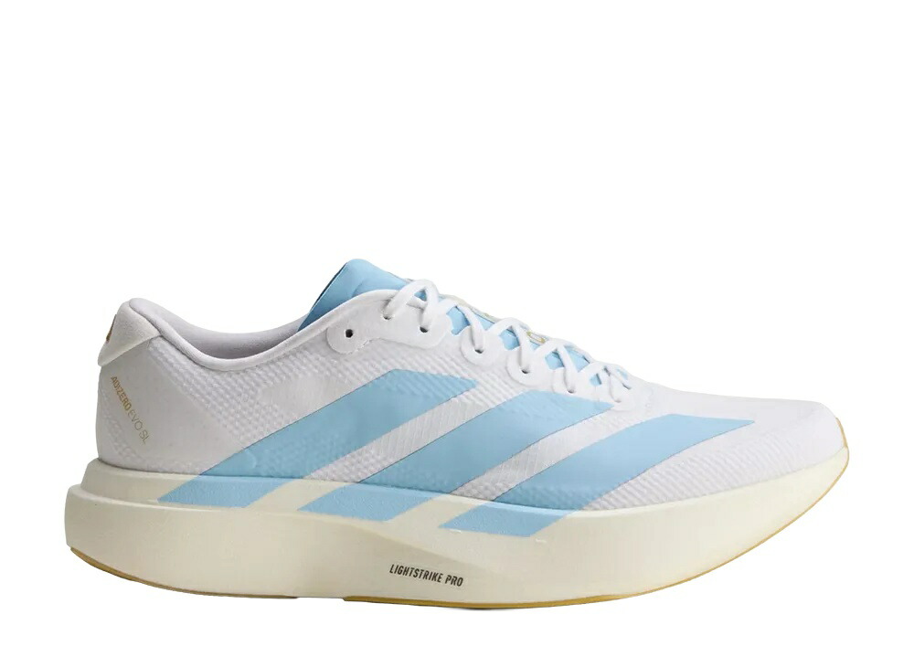 ＼百貨店大売り出し／1000円引き換え証書き著す中！adidas アディダス アディゼロ エヴォ SL クラウドホワイト/せつ然たる青碧 アディダス JQ4527 メンズ スニーカー 駈けっくらシューズ 21SN-JQ4527