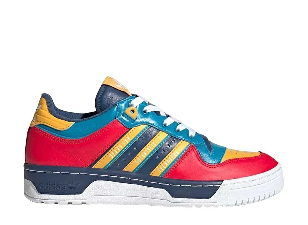 【割引クーポンあり】adidas ヒューマンメイド × アディダス ライバルリー レッド/イエロー/アクア アディダス FY1083 メンズ スニーカー ランニングシューズ 21SN-FY1083