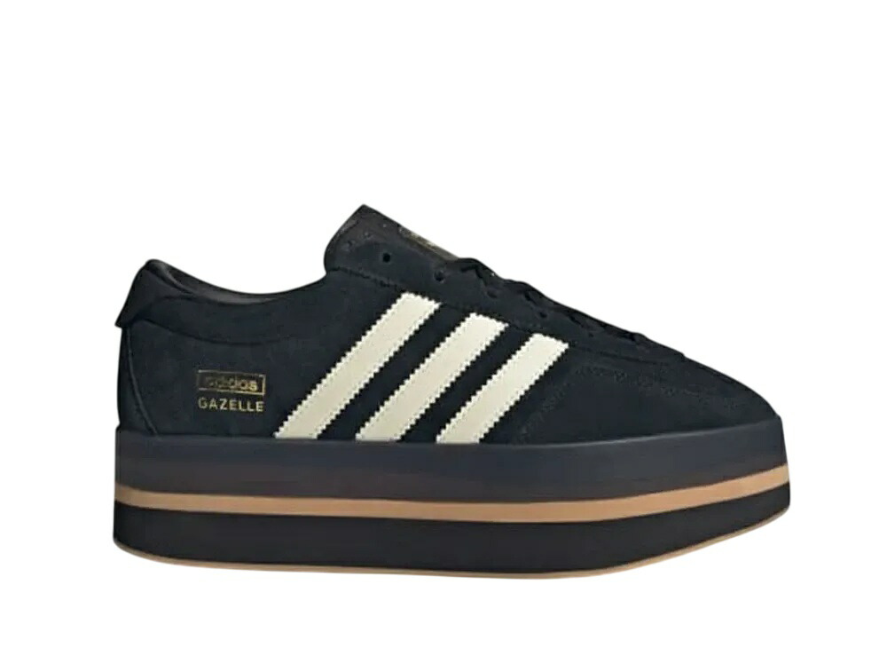 ＼百貨店大売り出し／1000円クーポン券ふり出し中！adidas アディダス ウィメンズ ガゼル スタック 中核グループ黒いこと/皮膚軟化剤白いこと/チュインガム アディダス JS0239 ウィメンズ レディース スニーカー 駈けっくらシューズ 21SN-JS0239