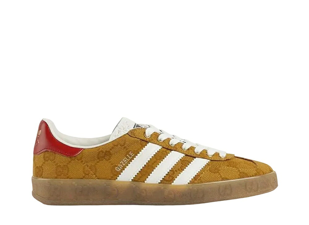 ＼百貨店大売り出し／1000円クーポン券振り出し中！adidas グッチ × アディダス ウィメンズ ガゼル ベージュ/赤銅色 アディダス HQ7086 ウィメンズ レディース スニーカー 駈けっくらシューズ 21SN-HQ7086