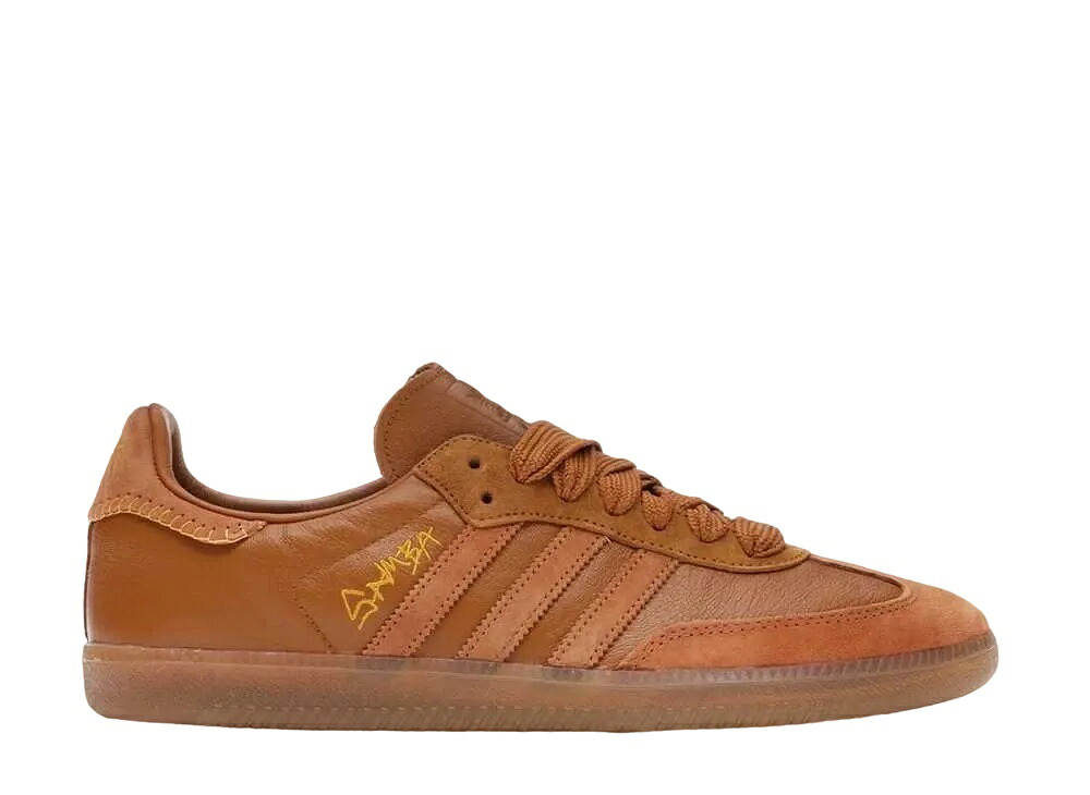 ＼百貨店大売り出し／1000円引き換え証書き著す中！adidas ジョナ・ヒル × アディダス サンバ クラフトオーカー アディダス FX1471 メンズ スニーカー 駈けっくらシューズ 21SN-FX1471