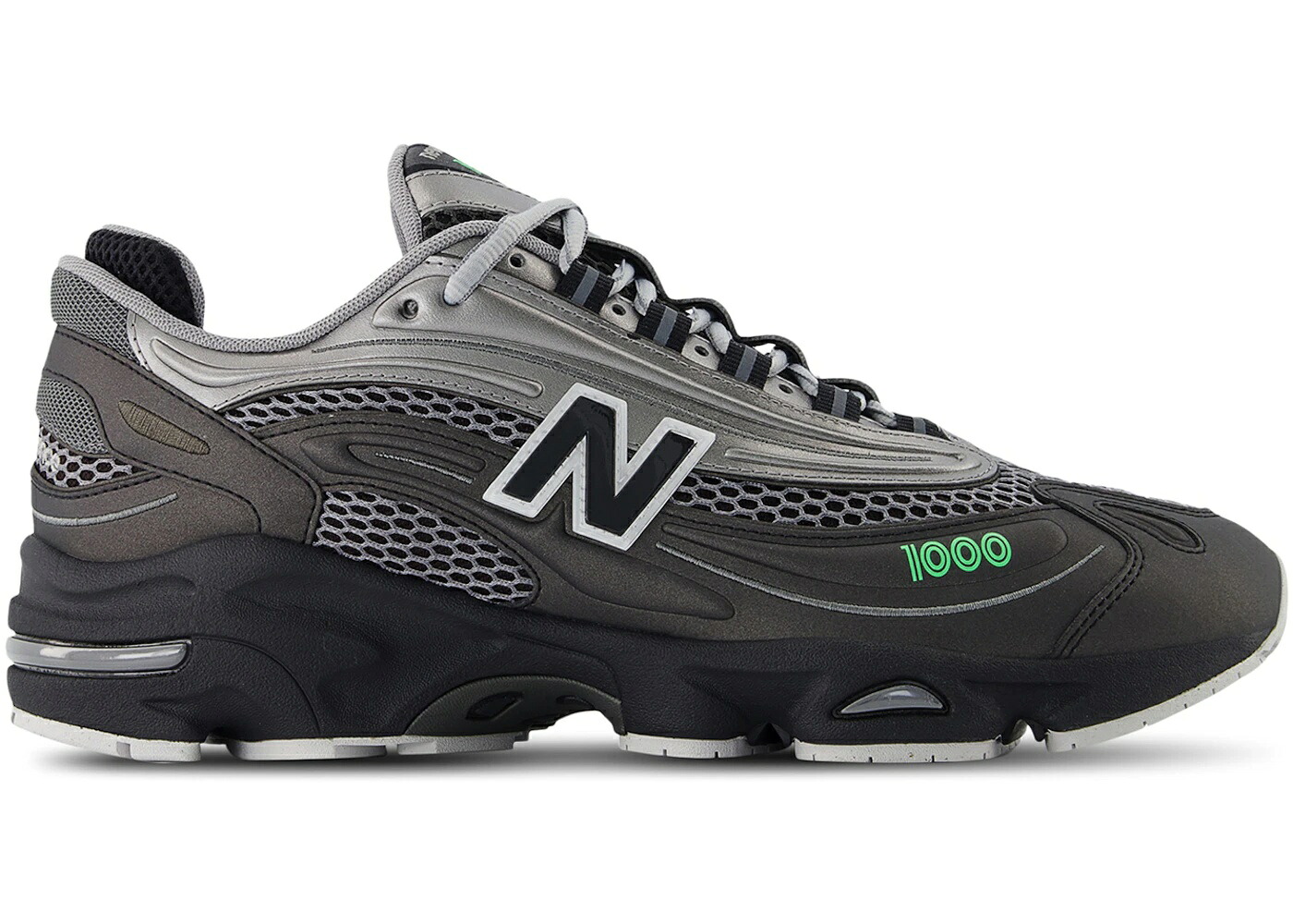 ＼百貨店大売り出し／1000円引き換え証書き著す中！New Balance New Balance 1000 Dark Silver Metallic Lime Leaf ニュー平衡にする M1000T メンズ スニーカー 駈けっくらシューズ 19SX-20260508125623-431