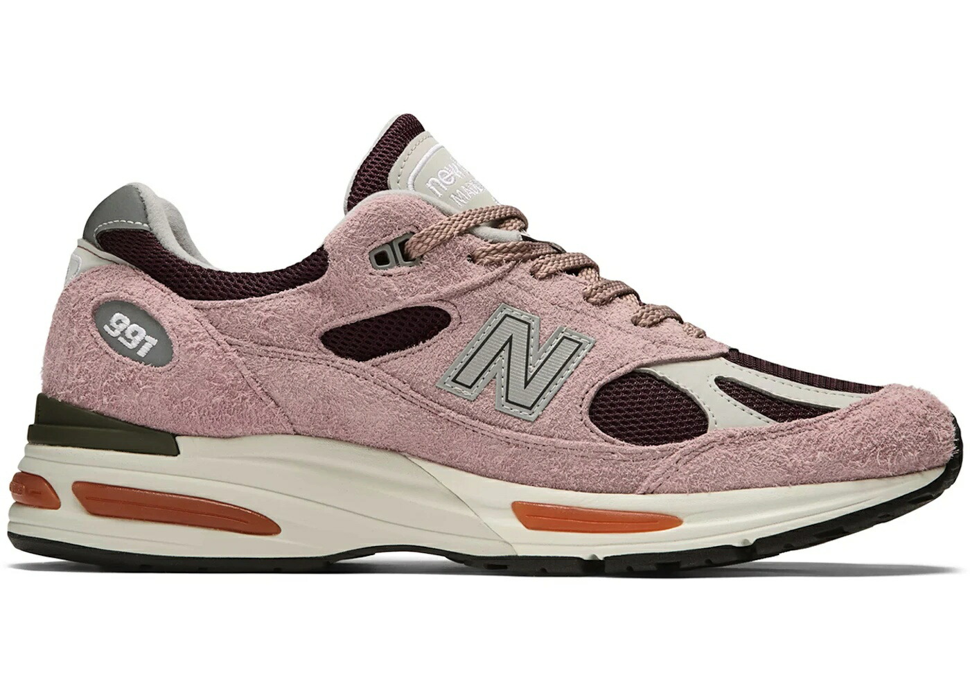 ＼百貨店大売り出し／1000円引き換え証書き著す中！New Balance New Balance 991v2 MiUK Pink Mauve ニュー平衡にする U991PR2 メンズ スニーカー 駈けっくらシューズ 19SX-20260508125623-440