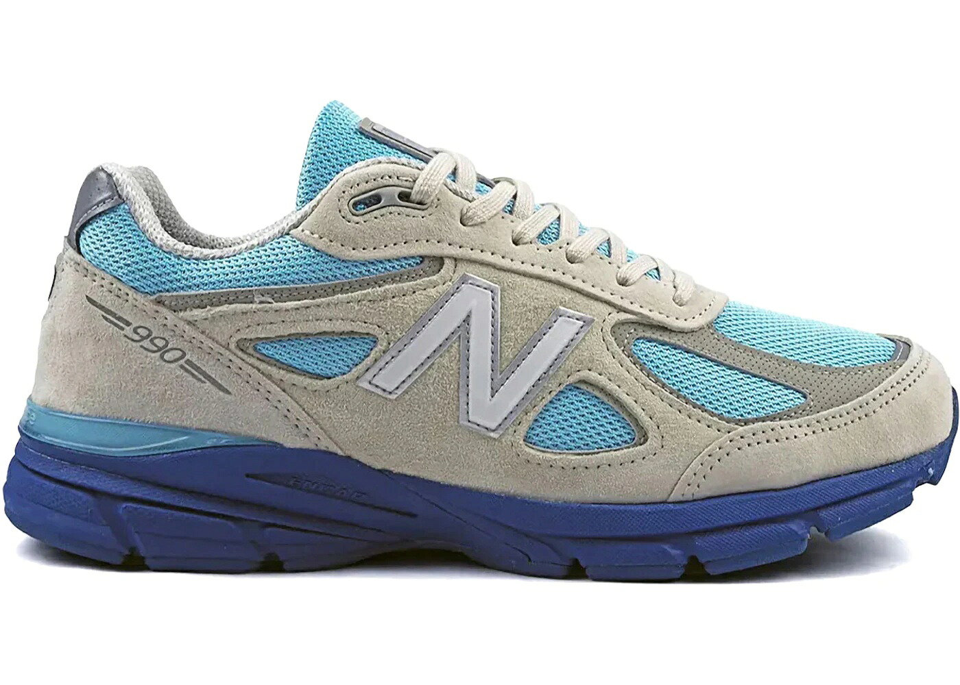 ＼百貨店大売り出し／1000円引き換え証書き著す中！New Balance New Balance 990v4 MiUSA Moonbeam Cloud Blue ニュー平衡にする U990MB4 メンズ スニーカー 駈けっくらシューズ 19SX-20260508125623-447