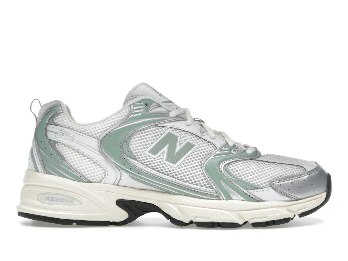 ＼百貨店大売り出し／1000円引き換え証書き著す中！New Balance New Balance 530 Silver Metallic Mosaic Green ニュー平衡にする U530SEB メンズ スニーカー 駈けっくらシューズ 19SX-20260508125623-627