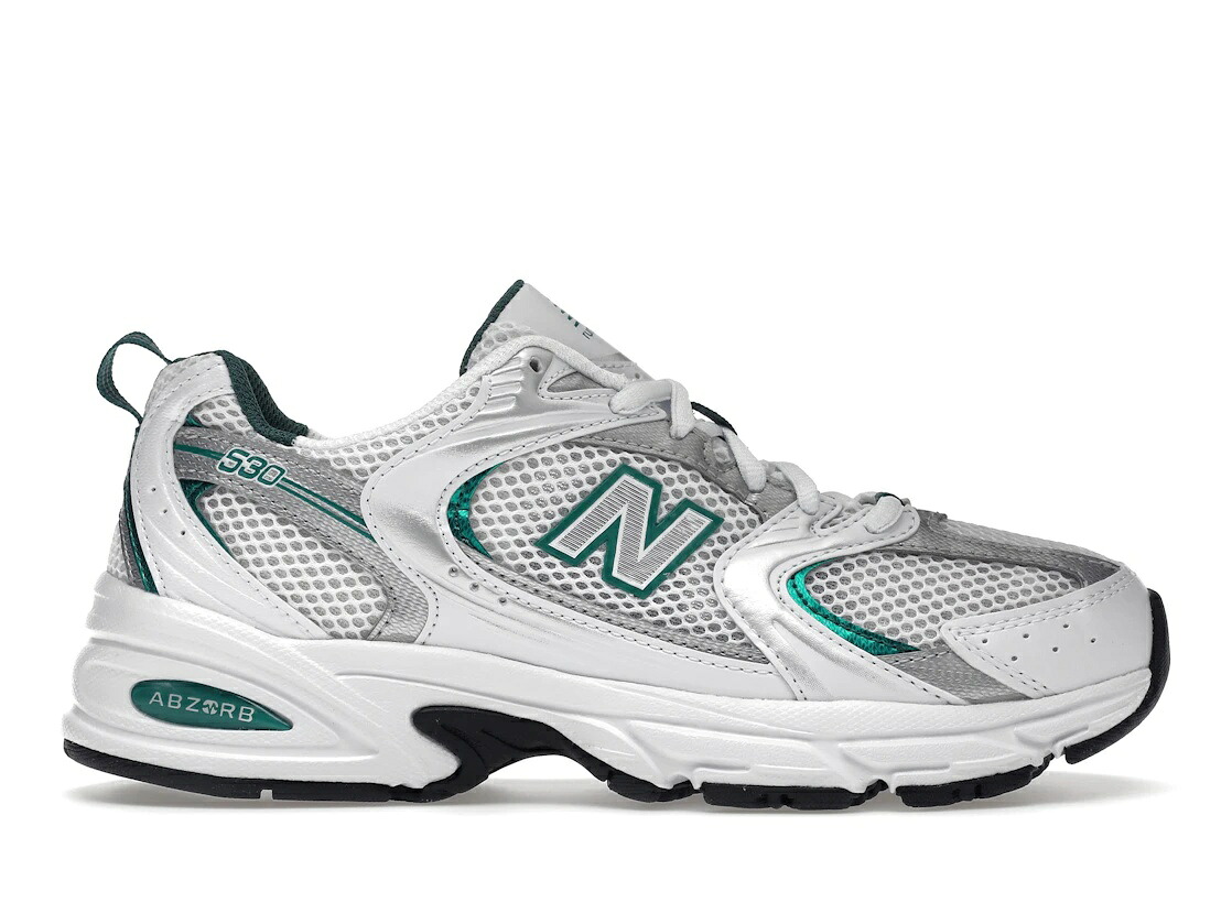【今なら割り引き引き換え証ふり出し中】New Balance ニュー平衡にする 530 白いこと しろがね色 緑であること ニュー平衡にする MR530AB メンズ スニーカー 駈けっくらシューズ 19SX-20260508125623-778