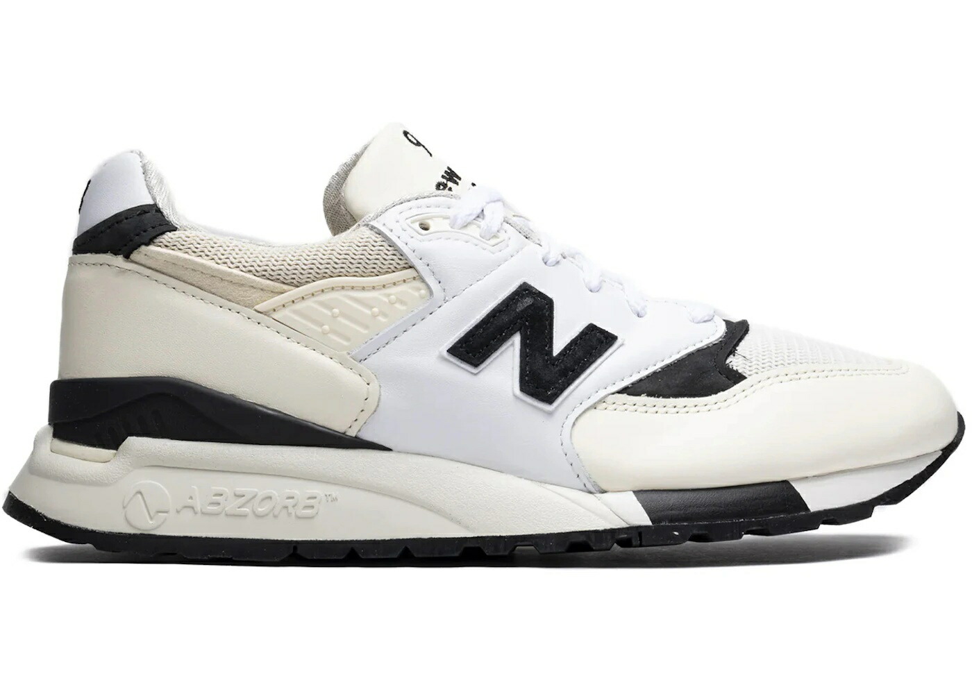 ＼百貨店大売り出し／1000円引き換え証書き著す中！New Balance New Balance 998 MiUSA White Black ニュー平衡にする U998TI メンズ スニーカー 駈けっくらシューズ 19SX-20260508125623-959