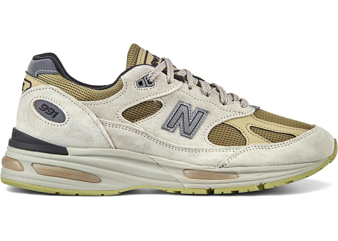 ＼百貨店大売り出し／1000円引き換え証書き著す中！New Balance New Balance 991v2 MiUK Silver Birch ニュー平衡にする U991PW2 メンズ スニーカー 駈けっくらシューズ 19SX-20260508125623-992