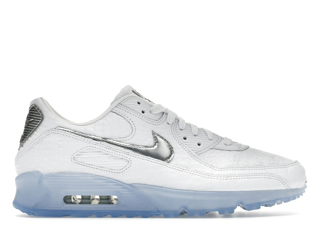 ＼百貨店大売り出し／1000円引き換え証書き著す中！Nike Nike Air Max 90 Terrascape White Croc Blue Tint ナイキ IU3638-100 メンズ スニーカー 駈けっくらシューズ 19SX-20260508125615-671